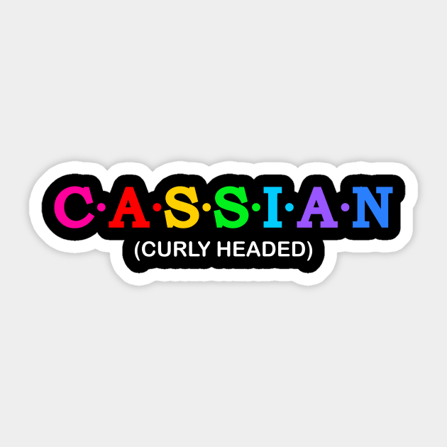 Cassian - Curly Headed Sticker by Koolstudio